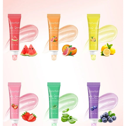 24PCS Flower and Fruit Lip Balm set moisturizes, improves lip condition and moisturizes Valentine's Day gift party gifts