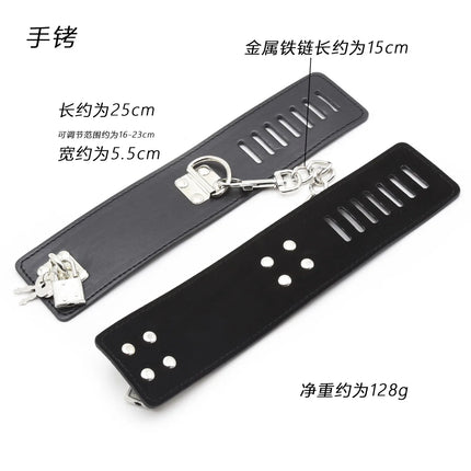 Exotic Lingerie Accessories of Adjustable PU Leather Handcuff Ankle Cuff for Couples Bdsm Bondage Restraint Sex Bondage Sex Toys