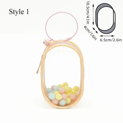 2023 Plush Doll Storage Pouch Transparent Mystery Box Storage Fashion Thicken Keychain Bag Classic Cute Doll Bag Keychain Wallet