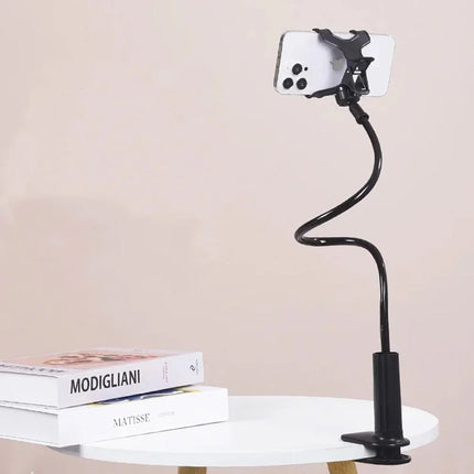 Lazy Gooseneck Long Arm Clip Bracket 360° Flexible Bedside Desktop Overhead Phone Holder For iPhone Samsung Live Stream