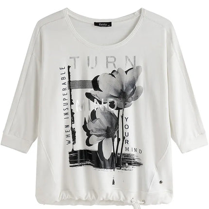 Womens plus size woven round neck shirt belongs to the category of womens clothing