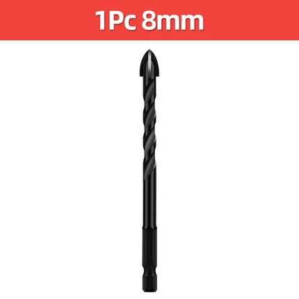 TOOLEYE Cross Hex Drill Bit Set For Concrete Porcelain Tile Glass Metal Multifunction Drill Bits Kit Power Tools Drilling Drills