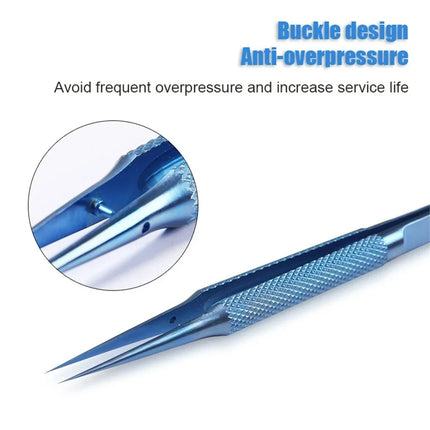 Precise Titanium Alloy Tweezers Professional Phone Repair Tool Fingerprint Flying Wire Tweezers Antimagnetic Electronic Forceps