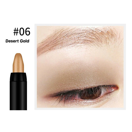 1Pc Pearlescent Eyeliner 15 Colors Waterproof Long-Lasting Non-Smudge Glitter Eye Makeup for Smokey Eyes