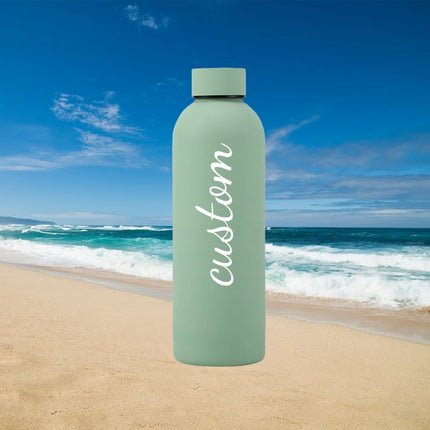 Personalized Carving Text SUS304 Insulated Water Bottle Customized Name Keep Hot Cold Drinks Bottle Perfect for Travel Gifts