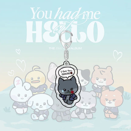 Kpop ZB1 Doll Keychain 12CM Zeroni Cartoon Cute Plush Doll Pendant Bag Accessories Key Ring ZhangHao HanBin Ricky Fans Gift
