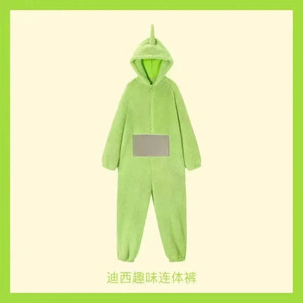 Adults Kids Onesies Soft Long Sleeves Pajamas Dipsy Tinky Winky Po Lala Costumes Home Clothes Women Unisex Homewear