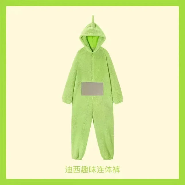 Adults Kids Onesies Soft Long Sleeves Pajamas Dipsy Tinky Winky Po Lala Costumes Home Clothes Women Unisex Homewear