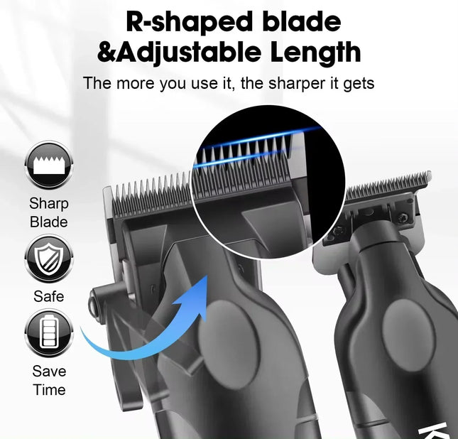 Kemei New Professional Cutting Machine Electric Shaver Hair Trimmers with LCD Display Men's Hair Clipper KM-2290 KM-2293 KM-T95