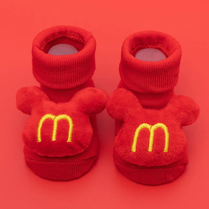 Baby Socks Girls Clothes Boys Slipper Newborn Accessories Anti Slip Bow Lion Cute Kids Toddlers Children Gift Infant Stuff Toy