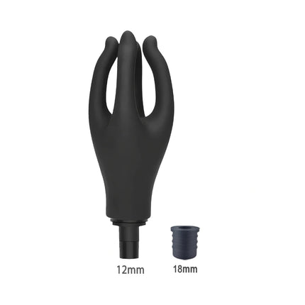Male Masturbation Ring Penis Vibration Masturbator Male Training Relaxation Silicone Massage Gun Head For Masturbation Tool