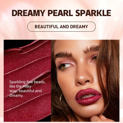 Beauty Purple Glitter Liquid Lipstick - Highly Pigmented Velvet Matte Waterproof Long Lasting Non-Stick Cup