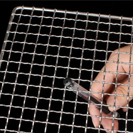 47 Sizes Square BBQ Grill 304 Stainless Steel Mesh BBQ Grills Grate Grid Wire Rack Carbon Cooking  Baking Net Korean Barbecue