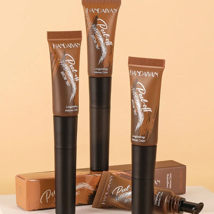 5 Color Peel-off Eyebrow Gel Cream Quick-Drying Lasting Tearing Eyebrow Dye Glue Waterproof Brow Tattoo Eyebrow Enhancer Tint