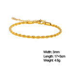 7 Twist Chain / 17-22 cm