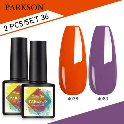 Parkson 2/3pcs Matte Top Coat Gel Nail Polish Kit Base Top Coat Set UV LED Nail Art Manicure Polish Primer Soak Off Nail Gel Set