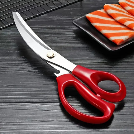 Stainless Steel Grill Shear Multifunctional Barbecue Scissors Food Vegetable Meat Scissor Kitchen Gadget Peferct for BBQ Camping