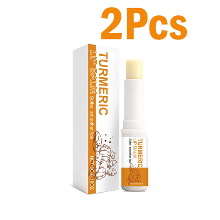 Turmeric Lip Balm Moisturizer Anti-Cracking Remove Dark Lightening Melanin Lip Gloss Exfoliating Soothing Hydrating Lip Stick