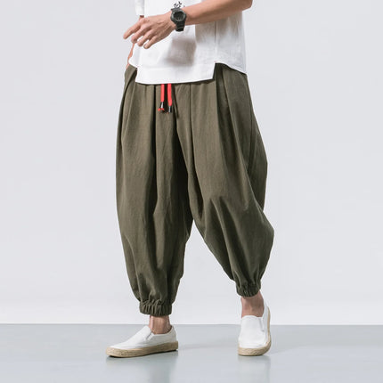Men Loose Harem Pants Fashion Man Chinese Overweight Sweatpants Quality Casual Brand New Male Trousers