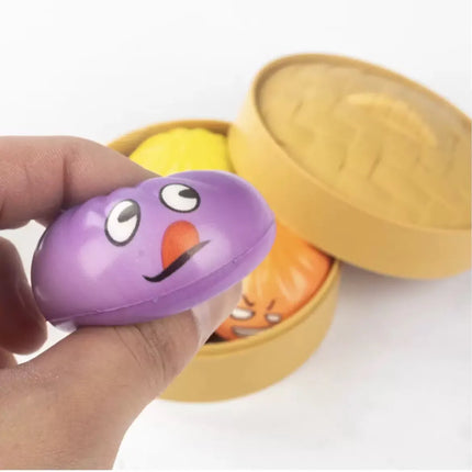 New Baozi Stress-Relief Kneading Music Cartoon Design Ventilation Simulated Food Game Stress-Relief Toy Slow-Paced Rebo
