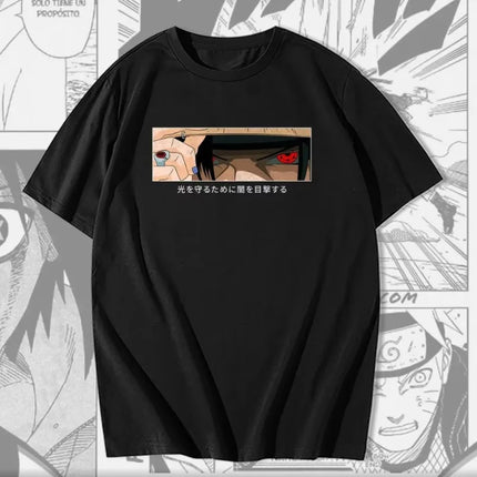 Creative Hokage Element Y2k Anime T-shirt Cool Printed Men's and Women's Extra Large Short Sleeve T-shirt for Casual Fitness