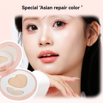 Matte Brightening Skin Tone Plate Double EffecCombination High Gloss Powder Blusher Facial Repair Multi-purpose Brighten Makeup