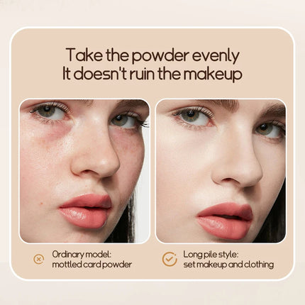 Life Girls cute and soft plush powder puff, flocking, comfortable and skin-friendly, thick, setting, loose powder, soft cushion