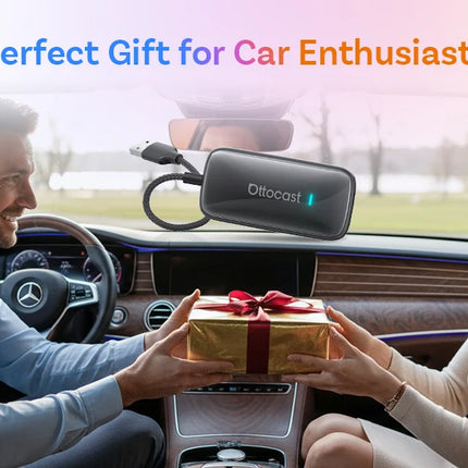 OTTOCAST Play2Video Ultra 3 In 1 Ai Box Wireless CarPlay Android Auto Adapter Built-in APP Hub for Youtube Netflix IPTV Tiktok