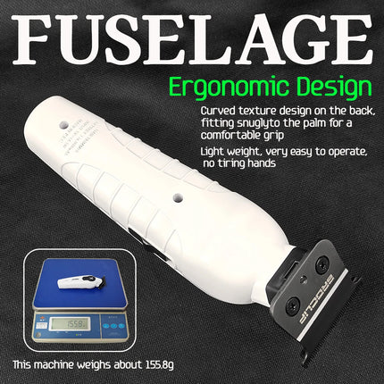 BRDCLIP X Series White FA1T 7700RPM Professional Electric Hair Trimmer Hair Clipper For Man Carving DLC Blade Barber Shop Tool