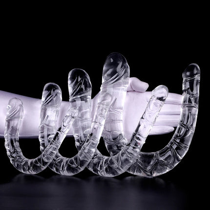 Extra Long Soft Double Head Dildo Toy For Adult Flexible Jelly Vagina Anal Women Gay Lesbian Double Ended Dong Artificial Penis