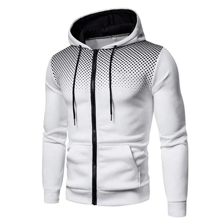 2023 Zipper Men Jackets Autumn Winter Casual Fleece Coats Bomber Jacket Scarf Collar Fashion Hooded Male Outwear Slim Fit Hoody