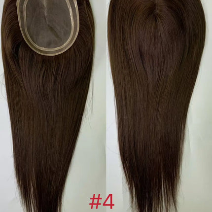 5.5*6.5 inch Size MONO Lace Toppers European Raw Hair Women Toupee Invisible Free Part Hair Toppers Hair Extension