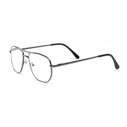 Unisex Stainless Steel Pilot Reading Glasses Women Men Anti Blue Light Presbyopic Eyeglasses Double Bridge Hyperopia Spectacles