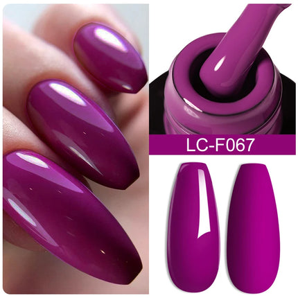 LILYCUTE 7ML Glitter Gel Nail Polish Sparkling Semi Permanent UV Gel Colorful Shinning Gel Varnish Nail Art Soak Off UV LED Gel