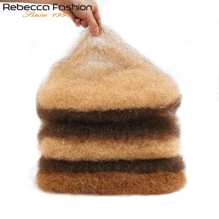 Highlight Afro Kinky Bulk Hair No Attachment Rebecca Afro Curly Bulk Human Hair Virgin Remy Dreadlock 50G/Pack Highlight Braids