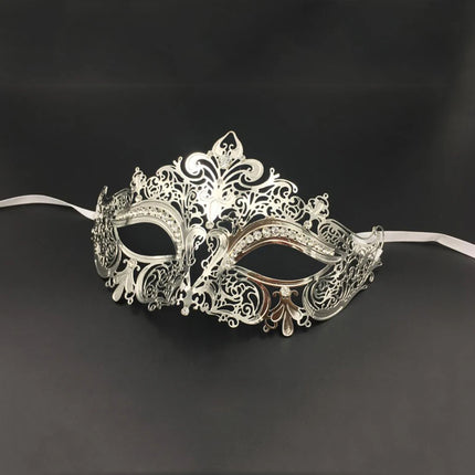 Lady Women Crown Style Sexy Half Face Ultra-light Metal Mask Halloween Party Masquerade Evening Mardi Gras Funny Costume Props
