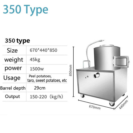Electric Potato Peeler Industrial Machine Hot Selling Taro Slicer Commercial Kitchen Equipment for Potato Cutting