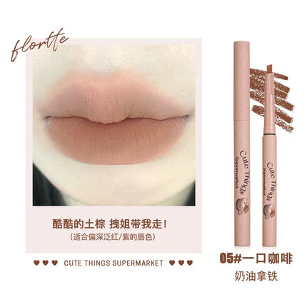 FLORTTE Lip Liner Pencil Matte Lipstick Long Lasting,Smooth Application Mechanical Lip Liners Pencil