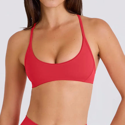 High Elasticity Sports Bra And Shorts Set for Women Cross Back Fitness Yoga Workout Moisture Wicking Running And Cycling