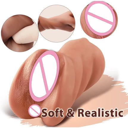 3-in-1 Artificial Vagina Anal Mouth Male Masturbator Blowjob Sucking Masturbation Cup Deep Throat Sex Toys for Men Pocket Pussy