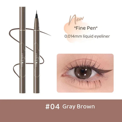 JUDYDOLL Ultra-fine Liquid Eyeliner Skinny Curved Brushwork Long lasting Waterproof Anti Shake Fast Drying Slim Enlarged Eyes