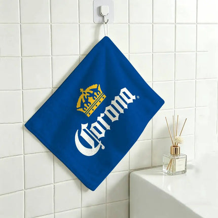 C-Corona E-Extra Beer Polyester Cotton Daily Towel, Hanging Kitchen Hand Wiping Cloth, Durable For Whole House Use