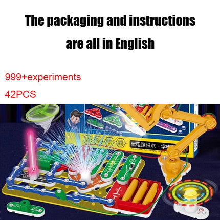 2025 New STEM Education Building Blocks Toy Set - Electronic Science Experiment Physics Technology Boy's Birthday Gift