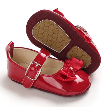 Baby Girls First Walkers 0-18 Months Red Princess Shoes Soft Sole Spring Autumn
