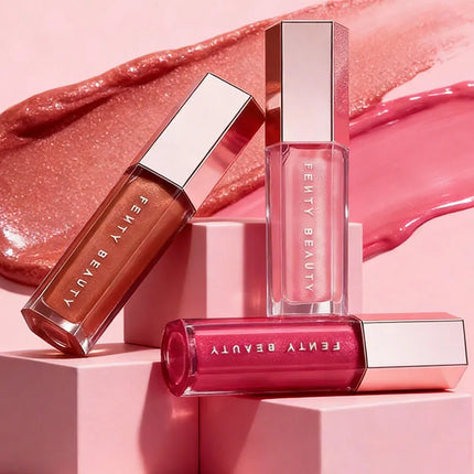 Fenty Beauty Transparent Lip Glaze Color Mirror Shine Glitter Lip Gloss Balm Sexy Lip Plumper Cosmetics Makeup Liquid Lipstick
