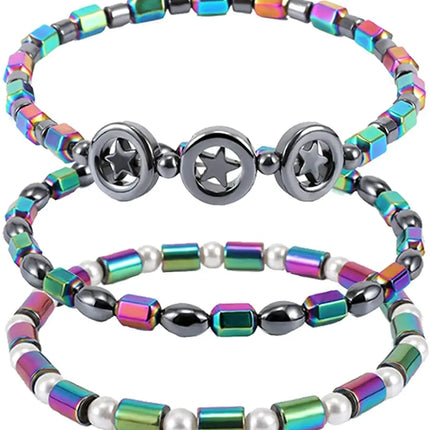 Magnetic Weight Loss Effective Anklet Bracelet Black Gallstone Hematite Stimulating Acupoints Therapy Arthritis Pain Relief