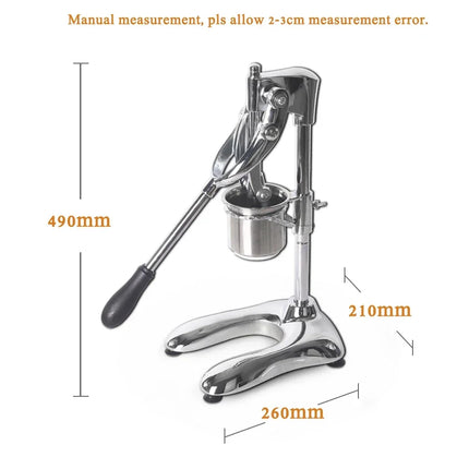 HomeWise Commercial Long 30cm Potato Ships Squeezers Machine French Manual Fries Cutters American Fried Potato Chip