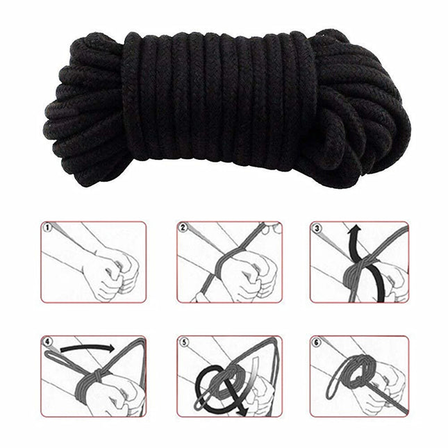 10M Body Restraint Sex Rope Japanese Shibari BDSM Handcuff Sex Toys Bondage Gear Women Binding Outfit SM Soft Cotton Sexope