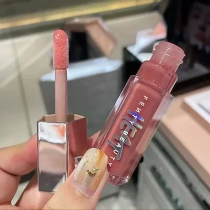 Hot 9 Colors Lip Gloss Lipstick Water Gloss Highlight Mirror Lasting FUSSY HEAT RIRI Sparkling Charming Moisturizing Lip Care