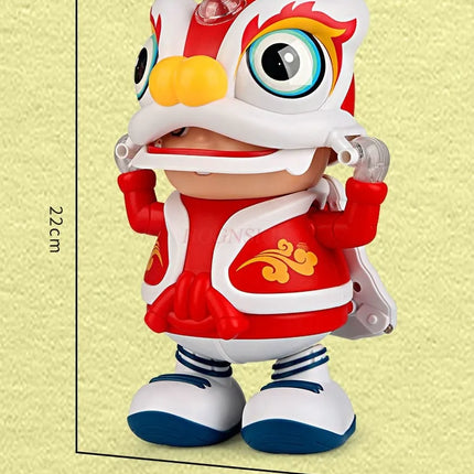 Dance, lion dance, little boy, electric lighting, music robot, male and female children, baby cartoon toys